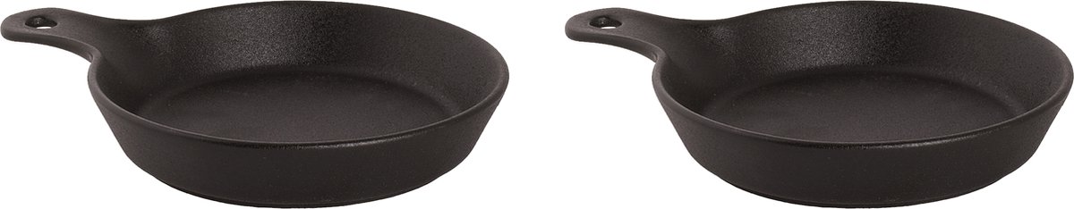 Maastricht Porselein - Universe - Serveerschaal - 2 stuks - 35 cl - ø 16 cm - Zwart - Porselein - Bordenset
