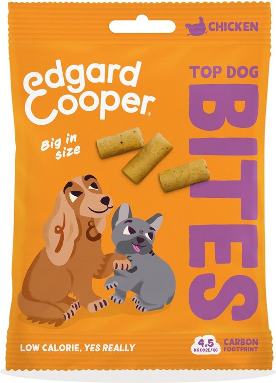Edgard & Cooper Bites Large 50 g - Hondensnacks - Kip