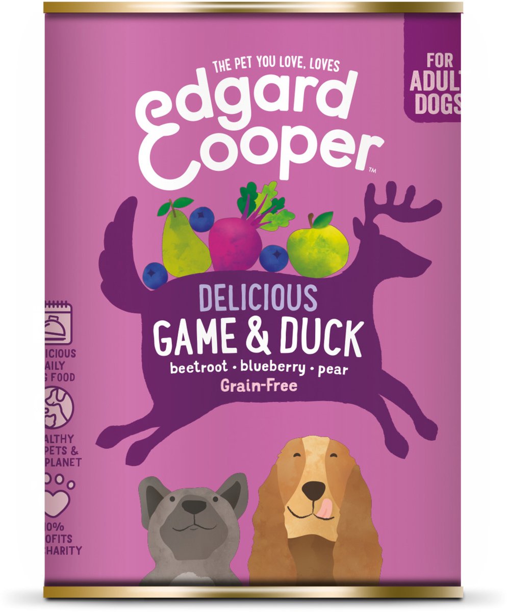 Edgard&Cooper Blik Vers Vlees Hondenvoer Wild - Eend 400 gr