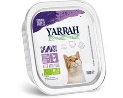 Yarrah Bio Kattenvoer Chunks Kip & Kalkoen 100 gr