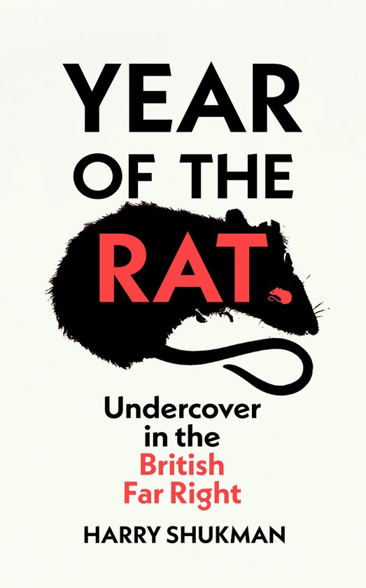 Couverture du livre "Year of the Rat". Un rat noir avec les lettres rouges "RAT".