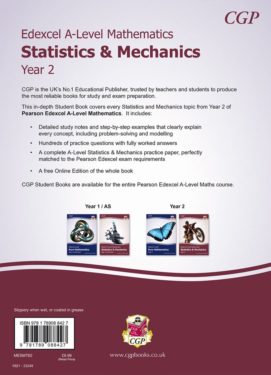 CGP Edexcel A-Level Maths- Edexcel A-Level Mathematics Student Textbook ...