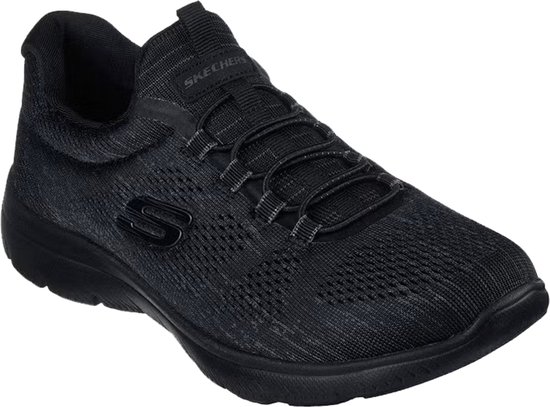 Skechers Summits - Baskets femme Fun Flair - Zwart - Confort Extra - Mousse à mémoire de forme - Taille 37
