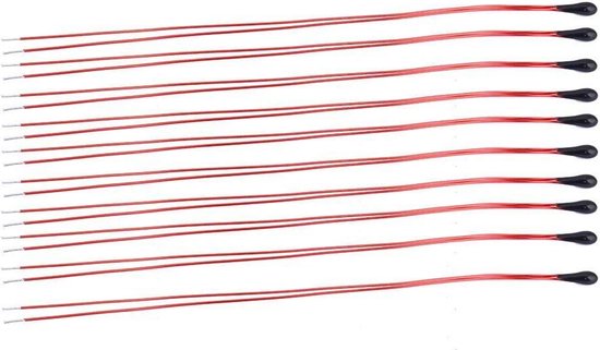 PATIKIL NTC Thermische Weerstanden, 5pcs 20 Ohm NTC20D-20 Hoge Gevoeligheid Stroombegrenzer Temperatuur Sensor voor Meet Temperatuur Zwart