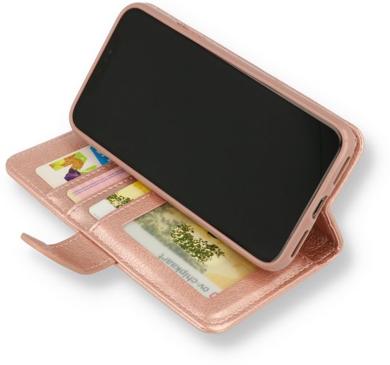 Étui Casemania pour Samsung Galaxy A16 - Or rose - Étui portefeuille de Luxe avec fermeture éclair