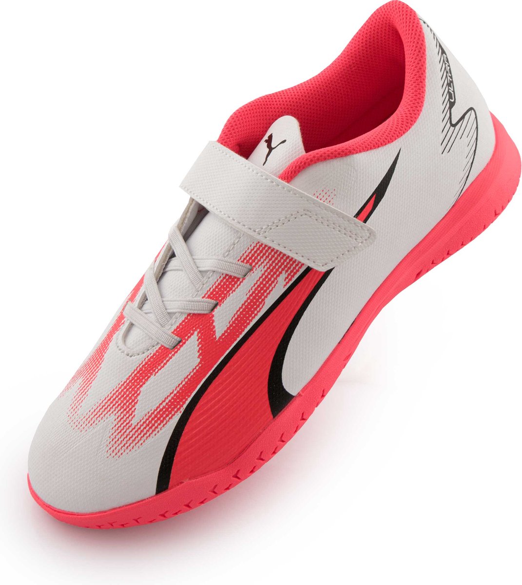 Kinderbinnenschoenen Puma Jr Ultra Play It V -vuur Orchidee Wit