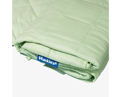 Verzwaringsdeken 2,3KG - Katoen - Mintgroen - 100x150cm - Weighted Blanket - Zware Deken - Verzwaarde Deken - Verzwaringsknuffel - 2,5 - 2
