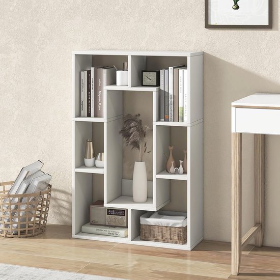 KOMFOTTEU Open boekenkast met 4 vakken in 2 verschillende maten