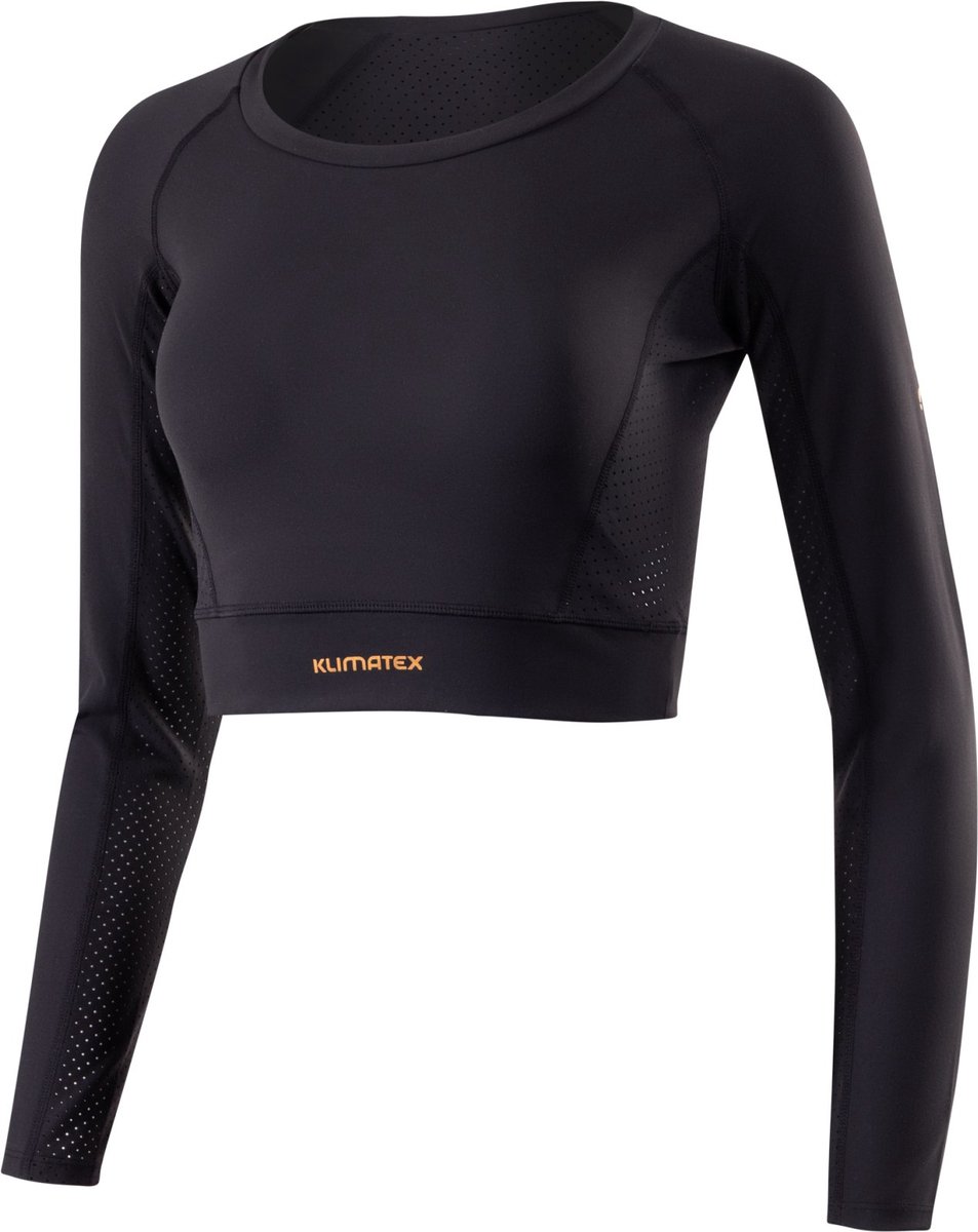 Dames croptop Klimatex Mera Zwart - L