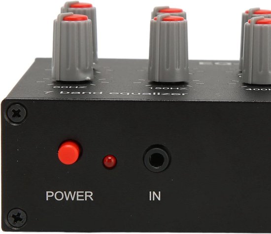 7 Band Car Audio Grafische Equalizer, 3.5mm Input Interface Ondersteunt 4 Pole Plug, 5 Keer Versterking Dual Channel Sound 7 Band Sound Equalizer 7 Band Car Audio Grafische Equalizer, 3.5mm Input Interface Ondersteunt 4 Pole Plug, 5 Keer Versterking Dual Channel Sound 7 Band Sound Equalizer