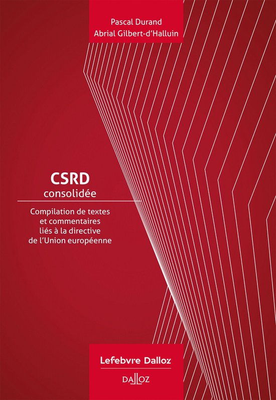 Hors collection Dalloz - CSRD Consolidée - Compilation de t ... - cover