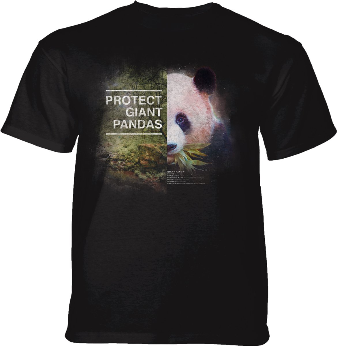 T-shirt Protect Giant Panda Black M