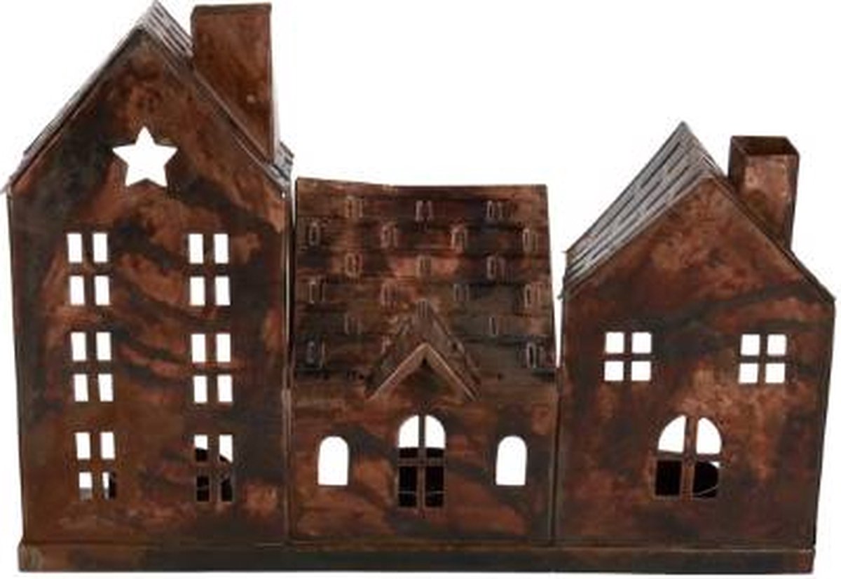 Theelichthouder huizen bonez