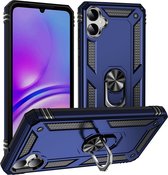 Coverup Ring Kickstand Back Cover - Convient pour Samsung Galaxy A05 Case - Blauw