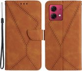 Coverup Hoesje - Geschikt voor Motorola Edge 40 Neo Hoesje - Coverup Book Case - Bruin