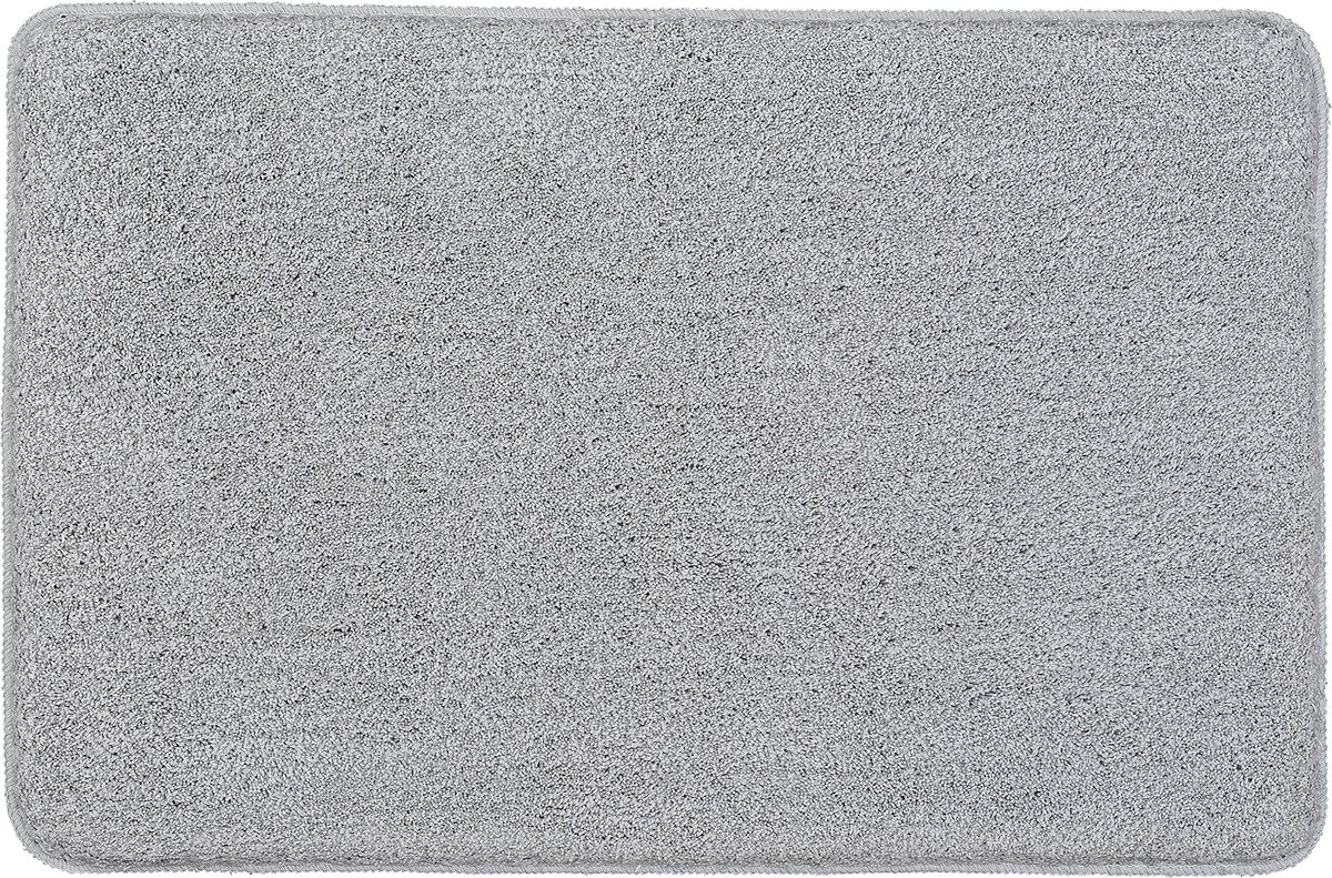 JGS ® Binnenhuis Luxe Badmat met Melange-effect in Mistkleur, 60 x 90 cm, Hoogwaardige Microvezel