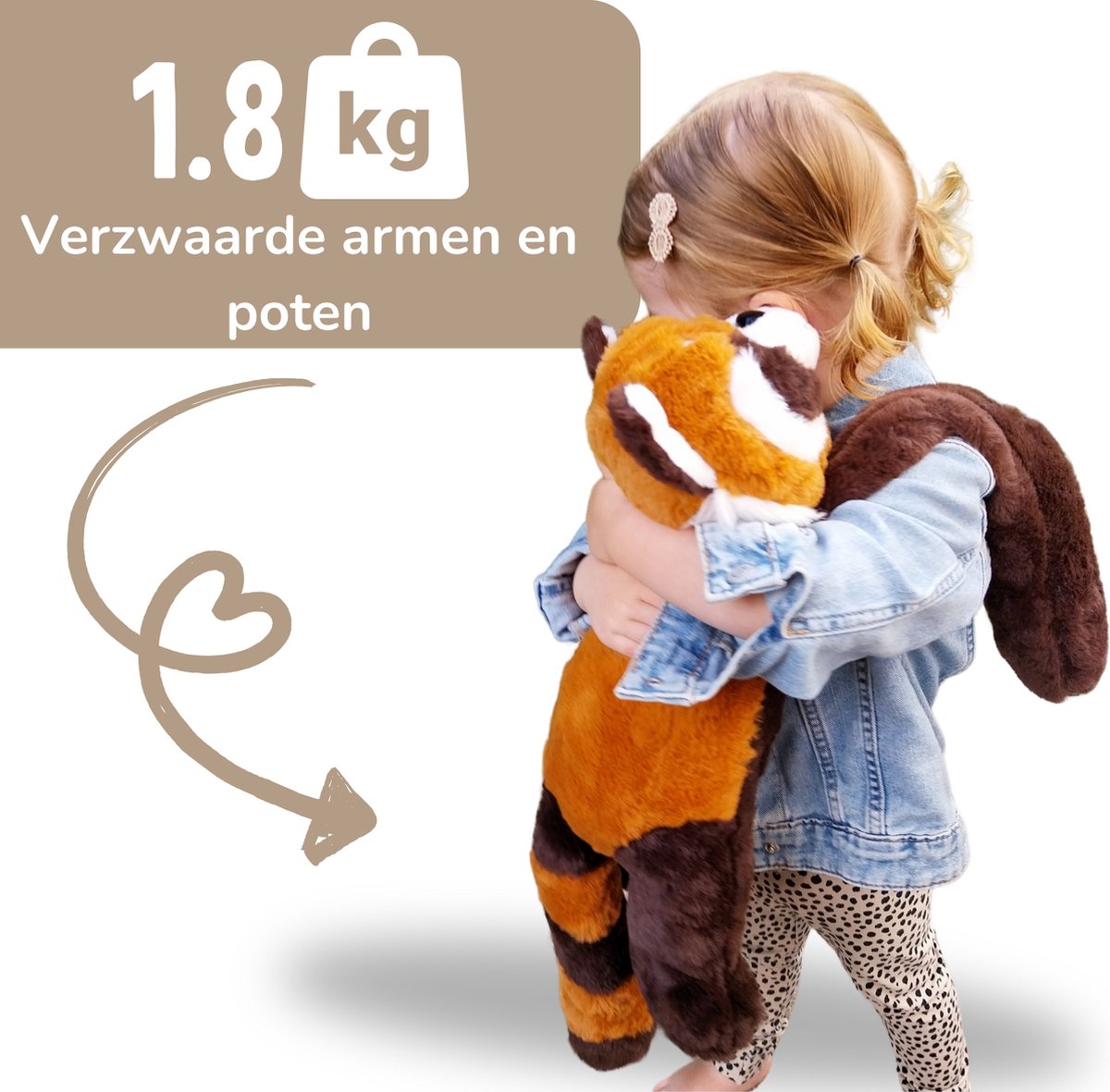 Pluche Rode Panda knuffel - 15 cm - Speelgoed knuffeldieren - pandabeer bestellen voor € 9.50 bij het