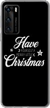 Geschikt voor Huawei P40 hoesje - Have yourself a merry little Christmas - Kerst - Quotes - Spreuken - Siliconen Telefoonhoesje