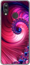 Geschikt voor Huawei P20 Lite (2020) hoesje - Spiraal - Abstract - Kleuren - Siliconen Telefoonhoesje