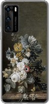 Telefoonhoesje Geschikt voor Huawei P40 hoesje - Stilleven met bloemen - Oude meesters - Schilderij - Siliconen Telefoonhoesje Telefoonhoesje