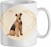 Mok Airdale terrier 3.2| Hond| Hondenliefhebber | Cadeau| Cadeau voor hem| cadeau voor haar | Beker 31 CL