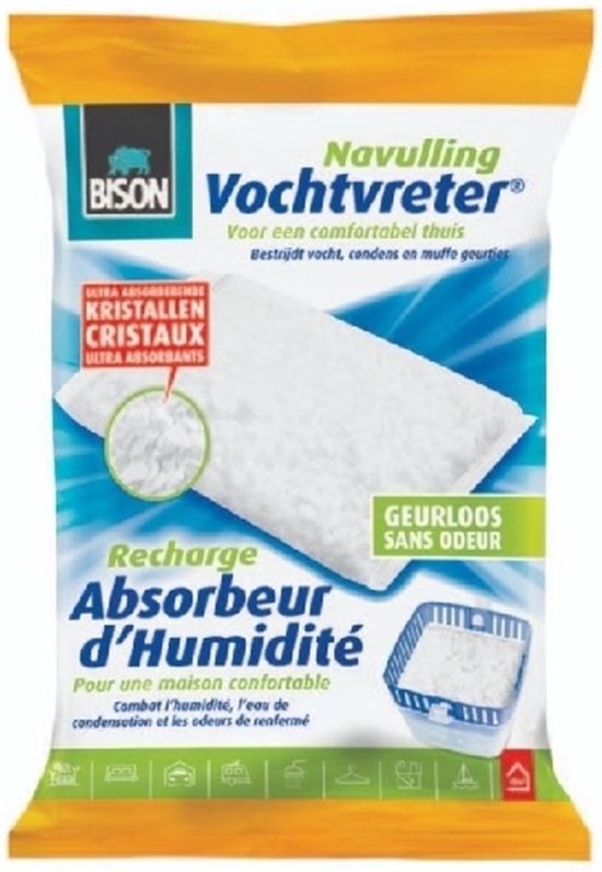 9x Sac de recharge pour absorbeur d'humidité Bison 1 kg