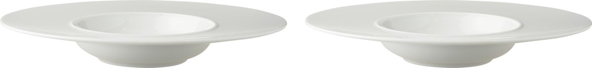 Palmer - White Delight - Pastabord - 2 stuks - ø 30 cm - Wit - Porselein - Bordenset