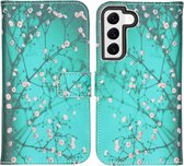 iMoshion Design Softcase Book Case Samsung Galaxy S22 hoesje - Blossom