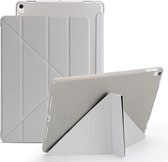 Tablet Hoes geschikt voor iPad Hoes 2021 - 9e generatie - 10.2 inch - Smart Cover - A2603 - A2604 - Grijs