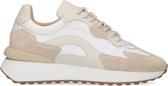 Sacha - Dames - Witte sneakers met beige details - Maat 40