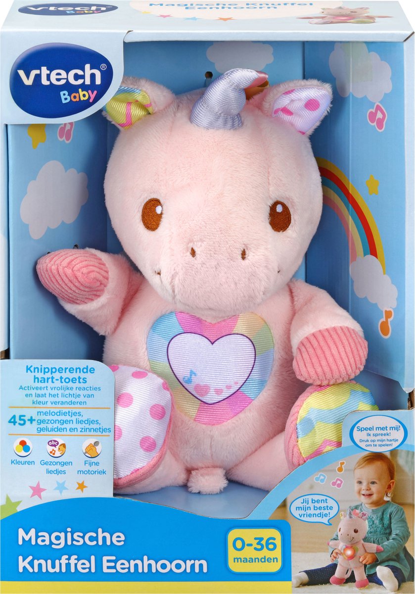 VTech Baby Magische Knuffel Eenhoorn Pluche - Educatief Babyspeelgoed - Geluiden en Muziek - Van 0 tot 3 Jaar — afbeelding 13