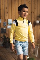 Koko Noko jongens sweater met rits Yellow