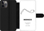 Bookcase Geschikt voor iPhone 11 Pro telefoonhoesje - F1 - Monaco - Circuit - Met vakjes - Wallet case met magneetsluiting - Cadeau voor man