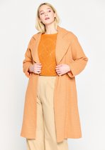 LOLALIZA Jas met pied-de-poule - Oranje - Maat M