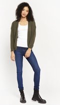 LOLALIZA Relaxed cardigan - Khaki - Maat S/M