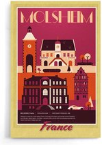 Walljar - Molsheim - Muurdecoratie - Poster