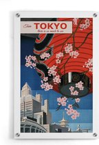 Walljar - Tokyo Lampion - Muurdecoratie - Plexiglas schilderij