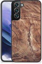 Telefoon Hoesje Geschikt voor Samsung Galaxy S22 Pro Backcover Soft Siliconen Hoesje met Zwarte rand Boomstam