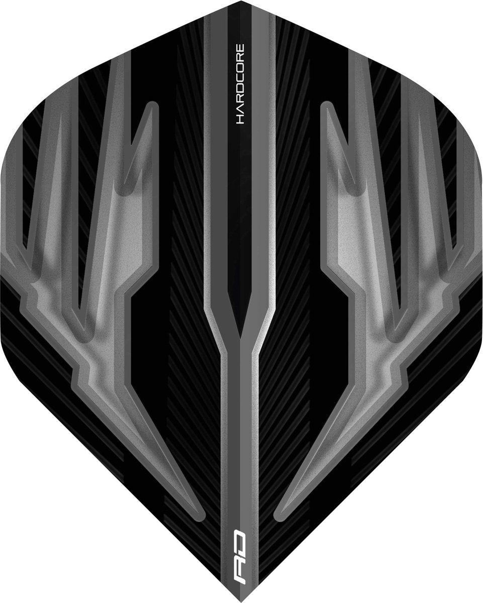 RedDragon Hardcore Dartflights - Zwart-Grijs