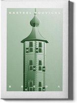 Walljar - Kasteel Bouvigne - Muurdecoratie - Poster