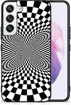 Smartphone Hoesje Geschikt voor Samsung Galaxy S22 Bumper Hoesje met Zwarte rand Illusie