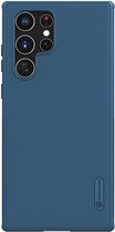 Nillkin Super Frosted Shield Samsung Galaxy S22 Ultra Hoesje Blauw