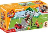 PLAYMOBIL Duck On Call - Brandweeractie. Red de kat! - Speelgoed voor jongens en meisjes - 3 tot 5 jaar - 70917