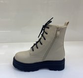 ByFame korte laarzen - meisjes - boots - beige - maat 30