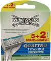 Wilkinson Quattro Titanium sensitive 7 stuks - Scheermesjes