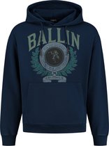 Ballin Amsterdam -  Heren Relaxed Fit   Hoodie  - Blauw - Maat XL