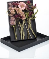 Cadeauset met bloemen paars/roze