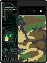 Pixel 6 Pro Hardcase hoesje Army Camouflage Green - Designed by Cazy