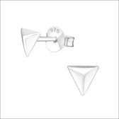 Aramat jewels ® - Zilveren kinder oorbellen driehoek 925 zilver 6mm