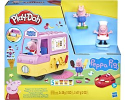Play-Doh Peppas IJsjes Speelset - Boetseerklei - Inclusief 5 Play-Doh potjes - Knutselen voor kinderen